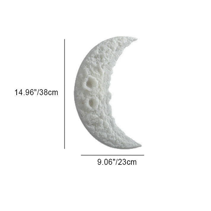 Moon Carving Resin Living Wall Lamp