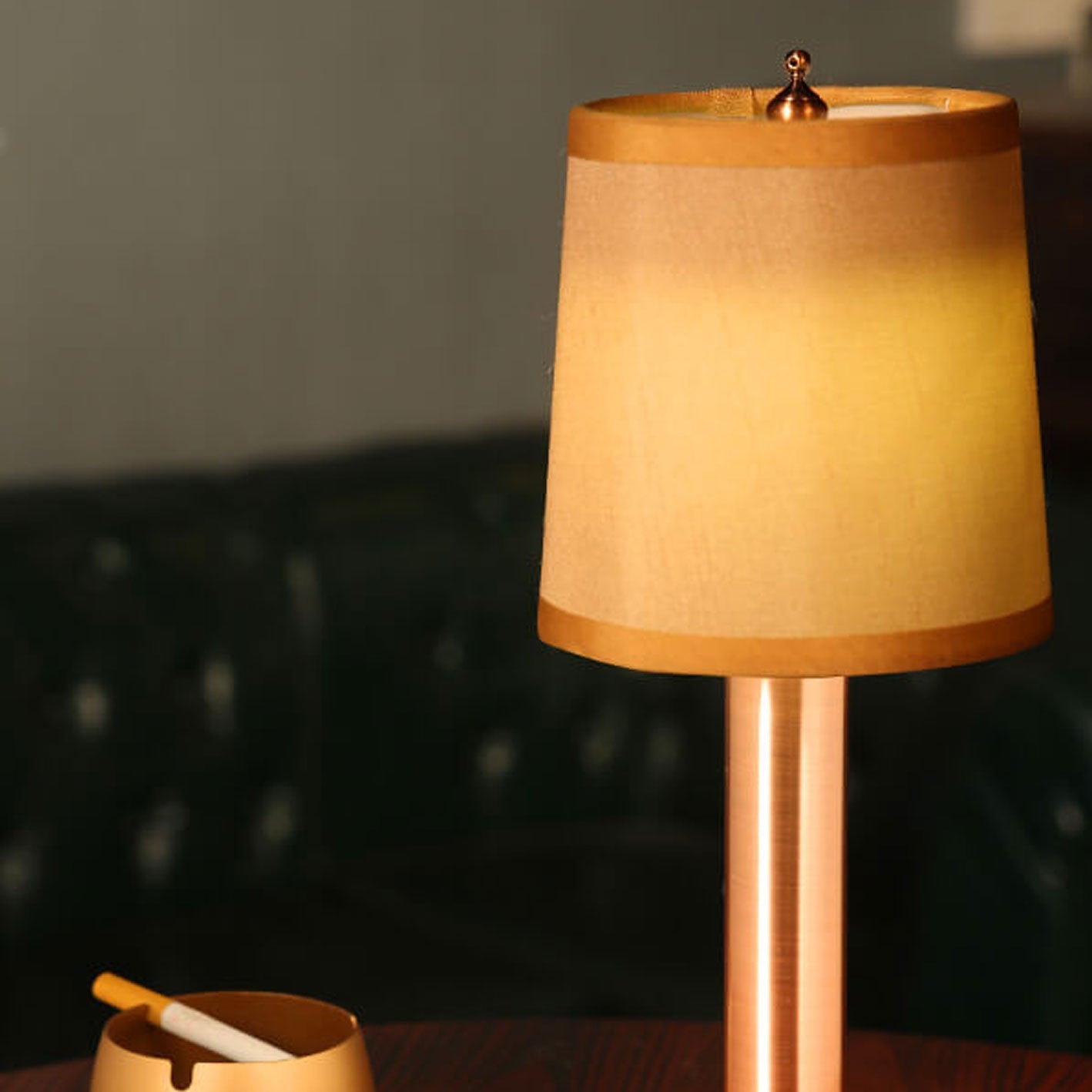 Linen Iron Rechargeable Table Lamp