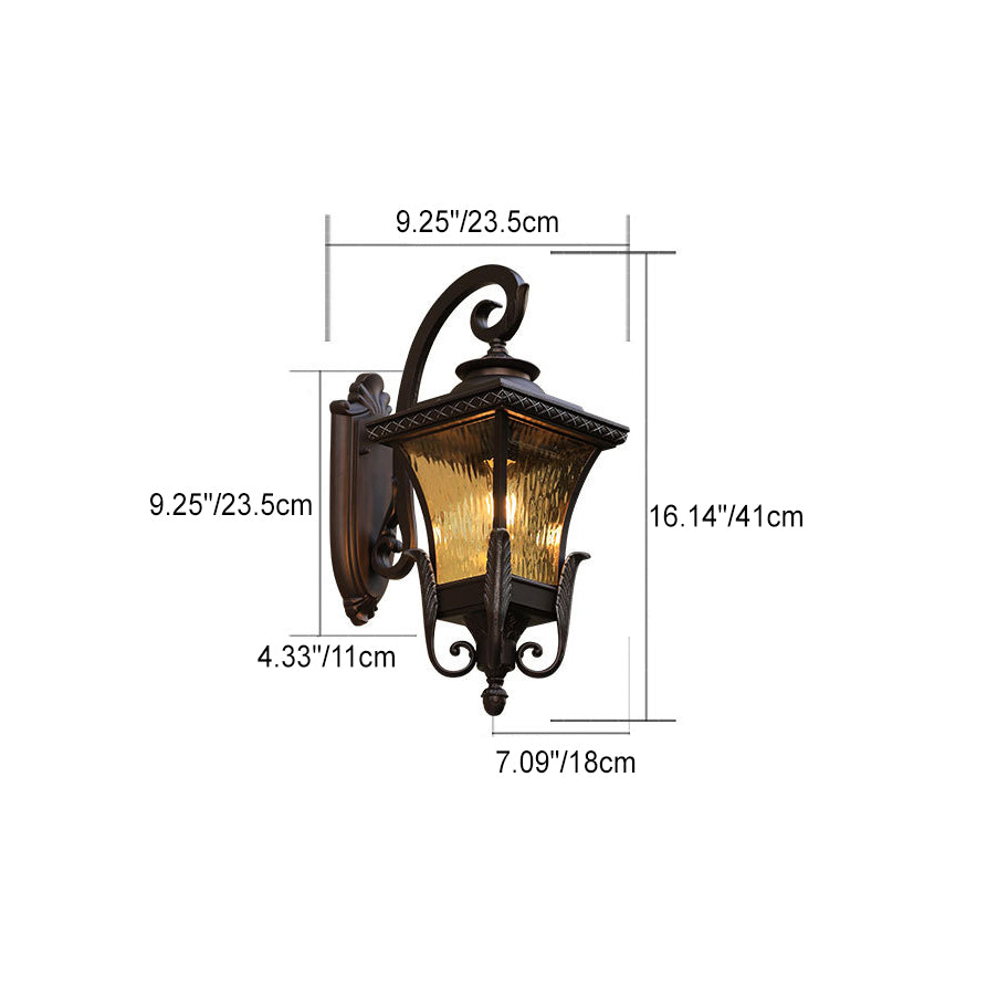 Aluminum Water-ripple Acrylic Patio Outdoor Light
