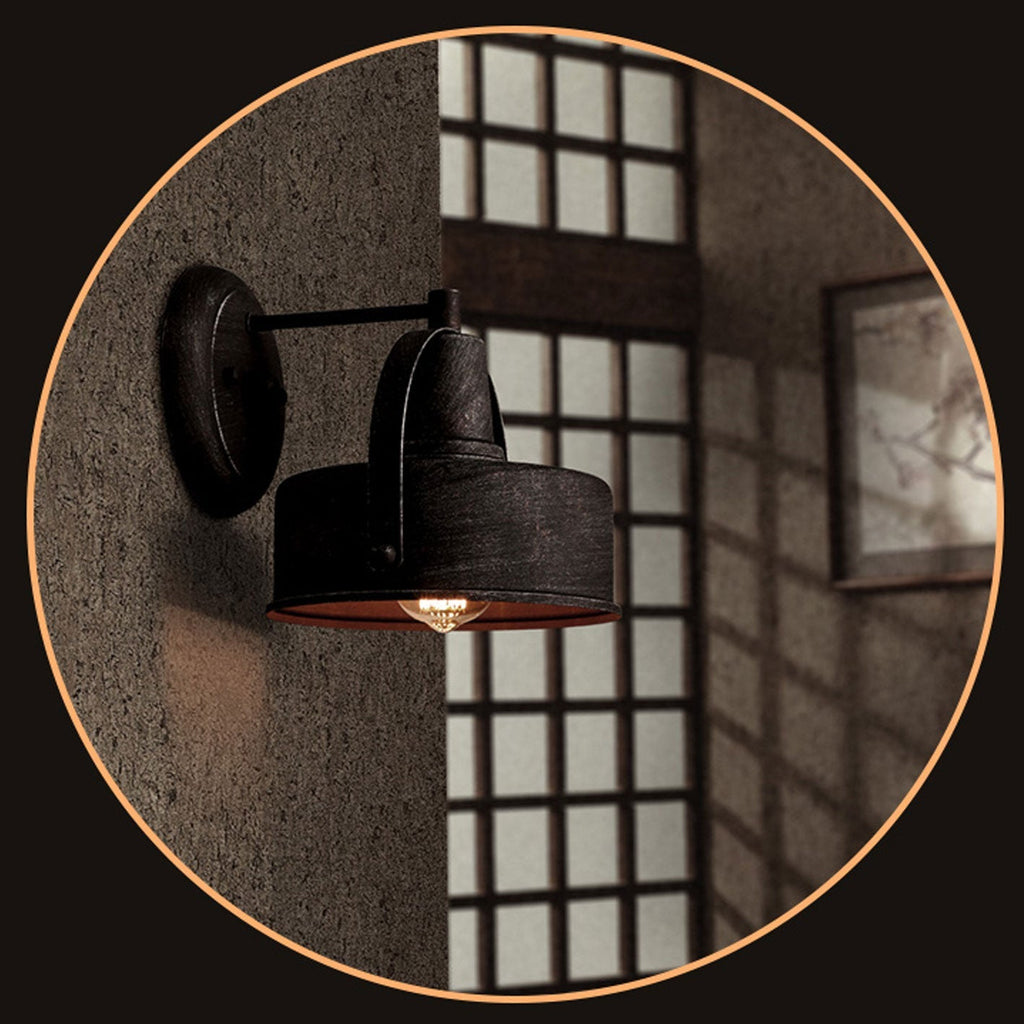 Aged Dome Cage Outdoor Light
