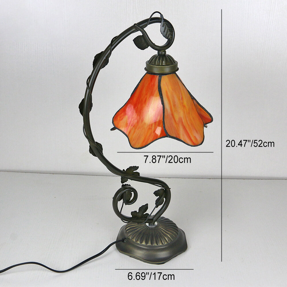 Flower Petal Resin Stained Table Lamp