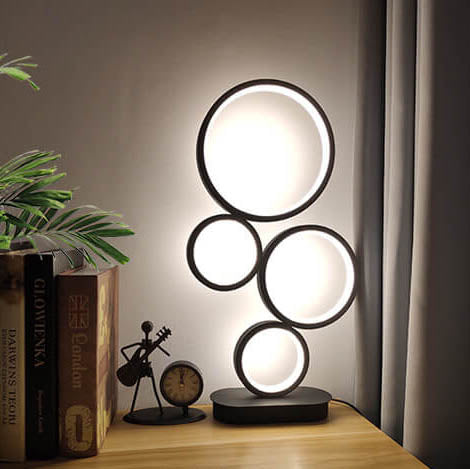 4-Circle Ring Table Lamp