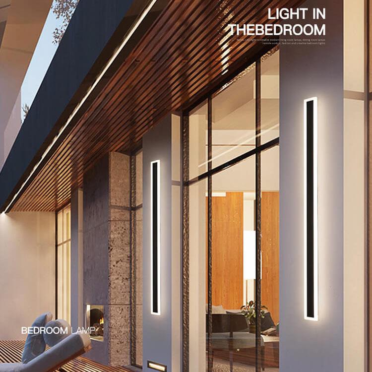 Minimalistic Elongated Bar Shaped Outdoor Light