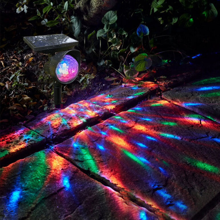 Rotating Color Projection Garden Outdoor Light