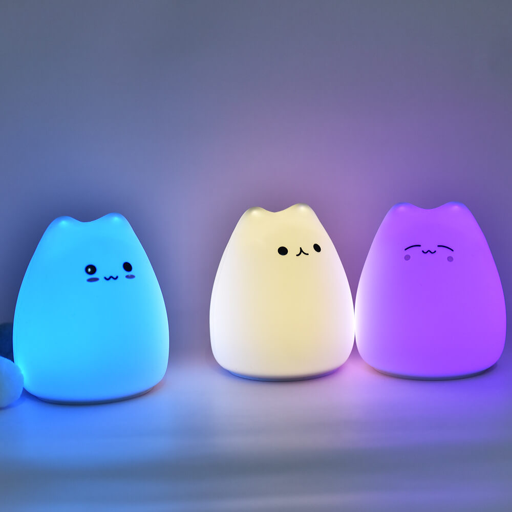 Cat Night Silicone Cat Table Lamp