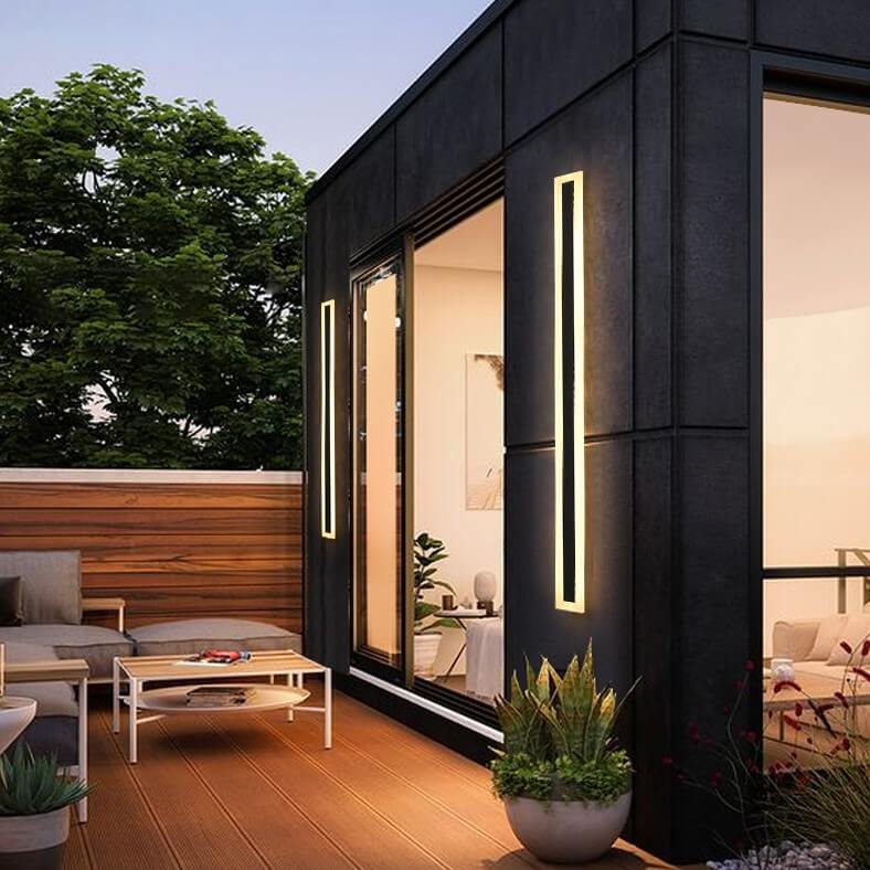 Minimalistic Elongated Bar Shaped Outdoor Light