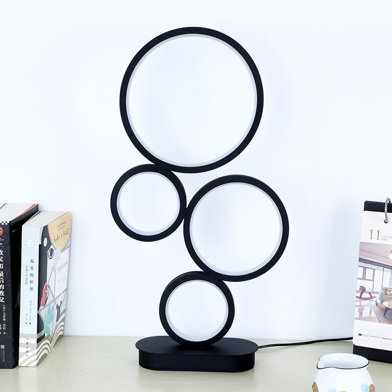4-Circle Ring Table Lamp