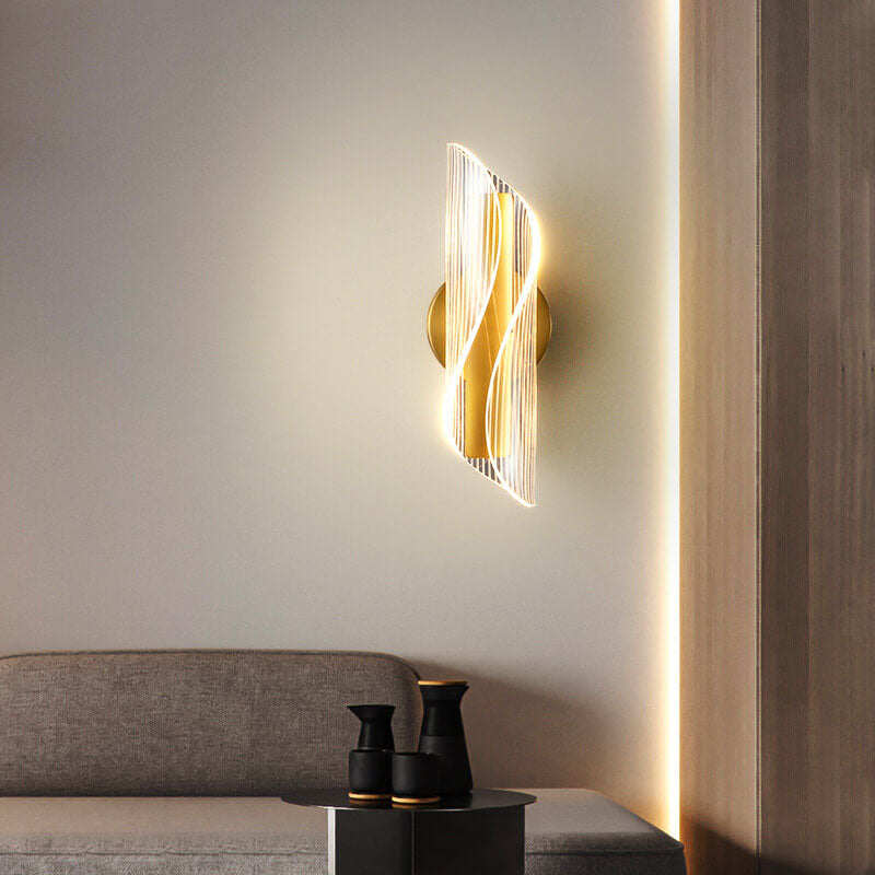 Acrylic Curly Wall Lamp