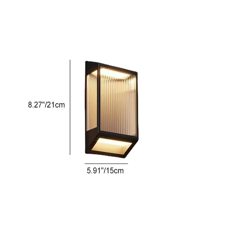 Trapezoidal Stainless Steel Acrylic Outdoor Light