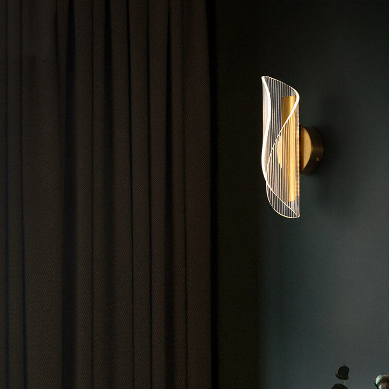 Acrylic Curly Wall Lamp