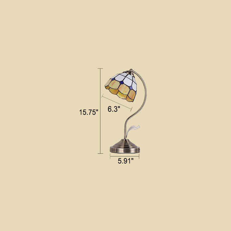 Round Head Glass Hardware Table Lamp