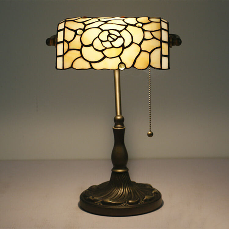 Baroque Stained Glass Zipper Table Lamp