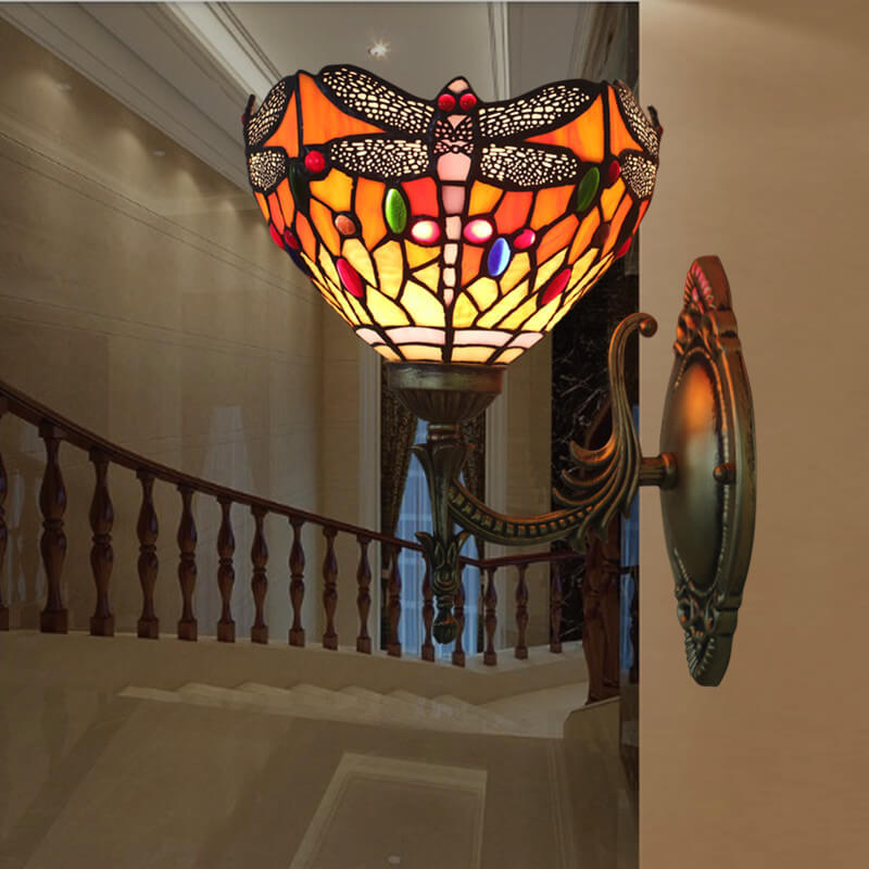 Dragonfly Glass Wall Lamp