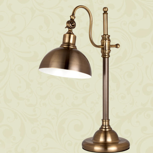 Gold Iron Long Arm Table Lamp