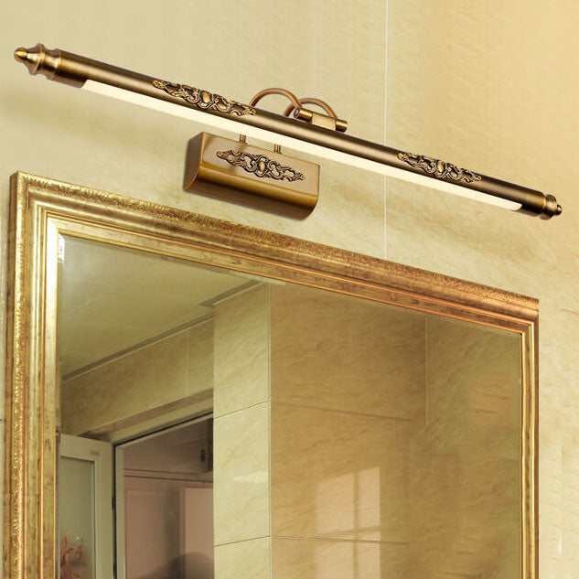Carved Mirror Front Wall Lamp