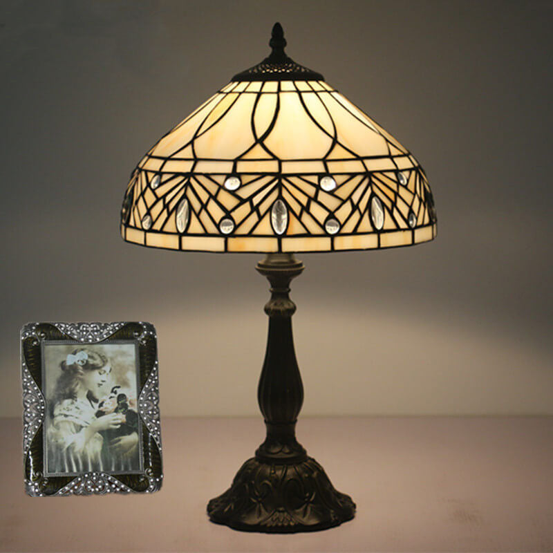 Baroque Gemstone Glass Table Lamp