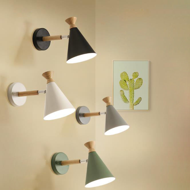 Bell Wood Wall Lamp