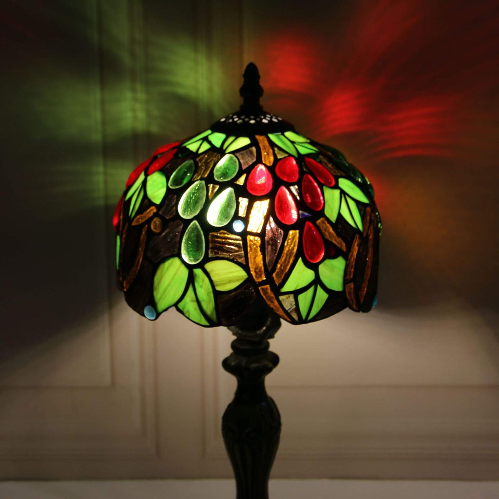 Stained Glass Fruit Dome Table Lamp