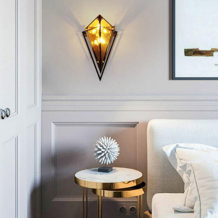 Glass Triangle Wall Lamp
