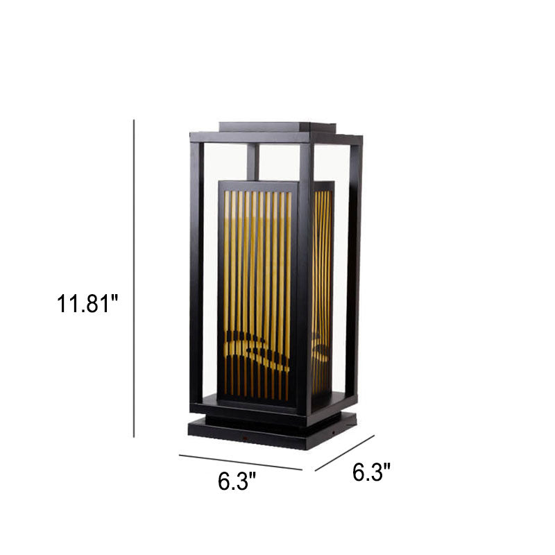 Square Cage Lawn Path Outdoor Light