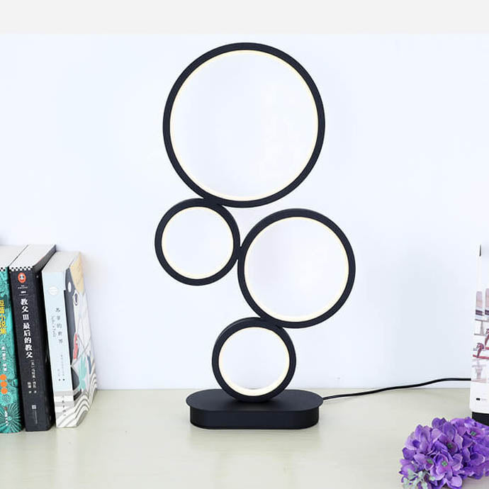 4-Circle Ring Table Lamp