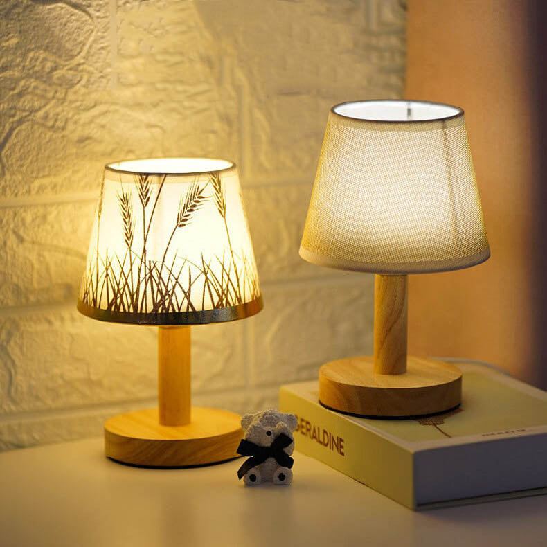 Linen Drum Table Lamp