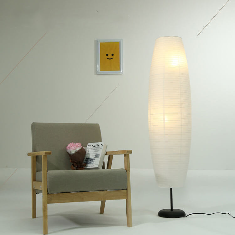 Nordic Minimalist Rice Paper 2-Light Floor Lamp