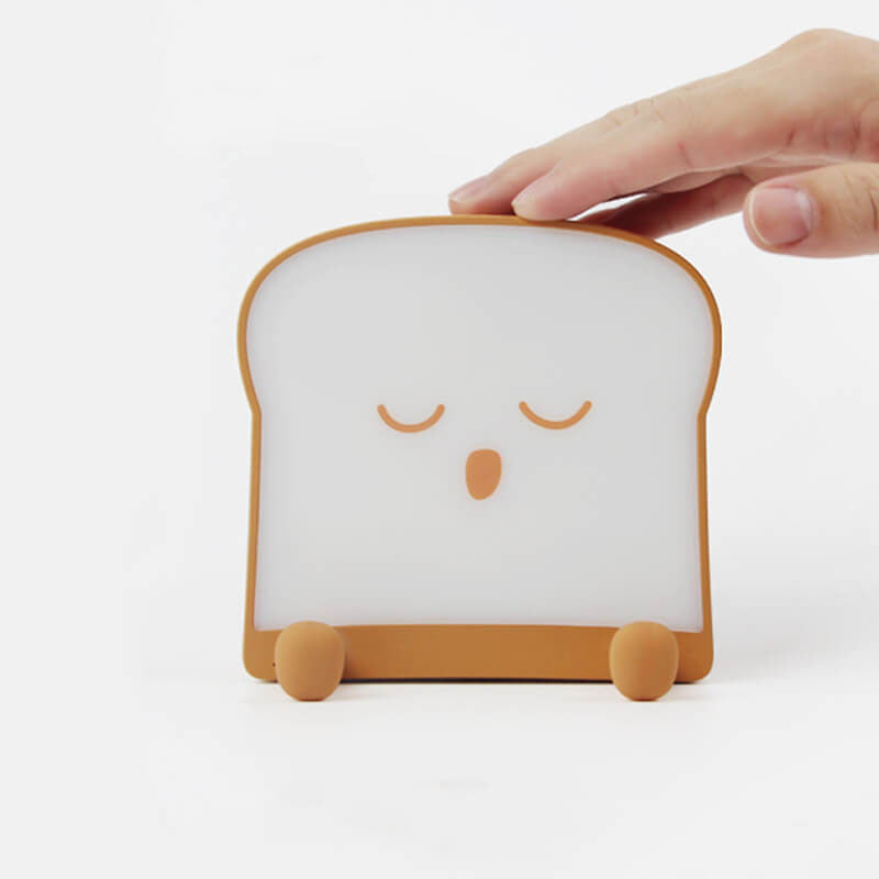 Cute Toast Bread Night Table Lamp