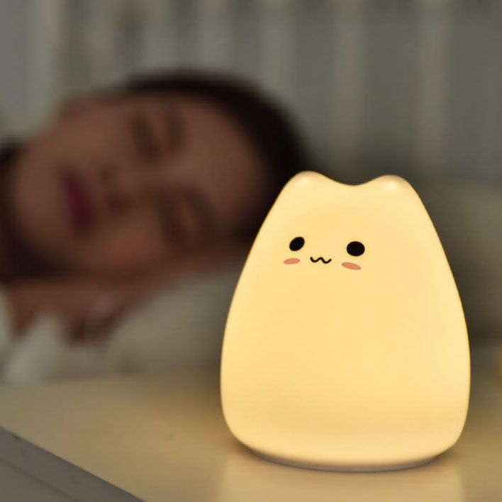 Cat Night Silicone Cat Table Lamp