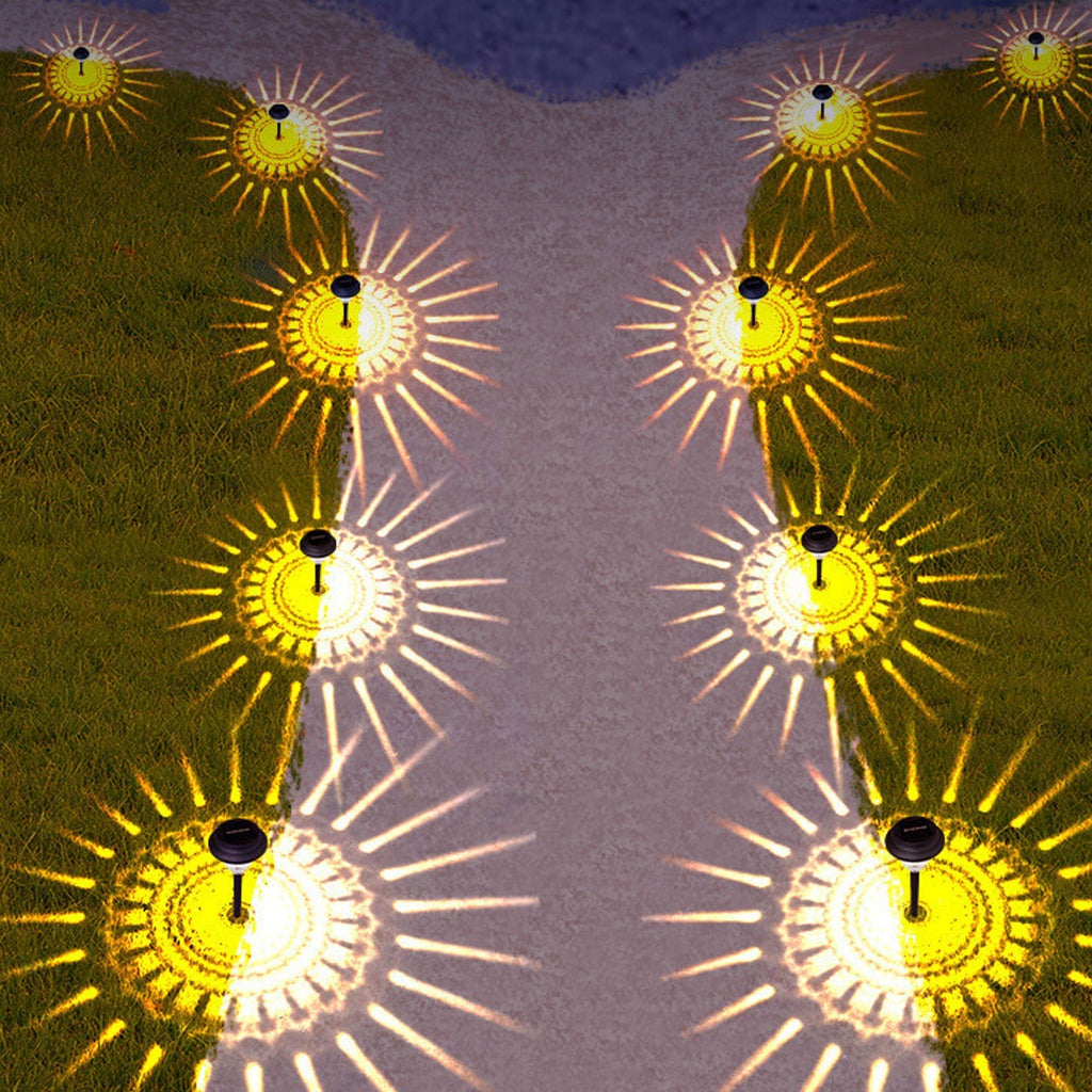 Solar Waterproof Circular Divergent Outdoor Light