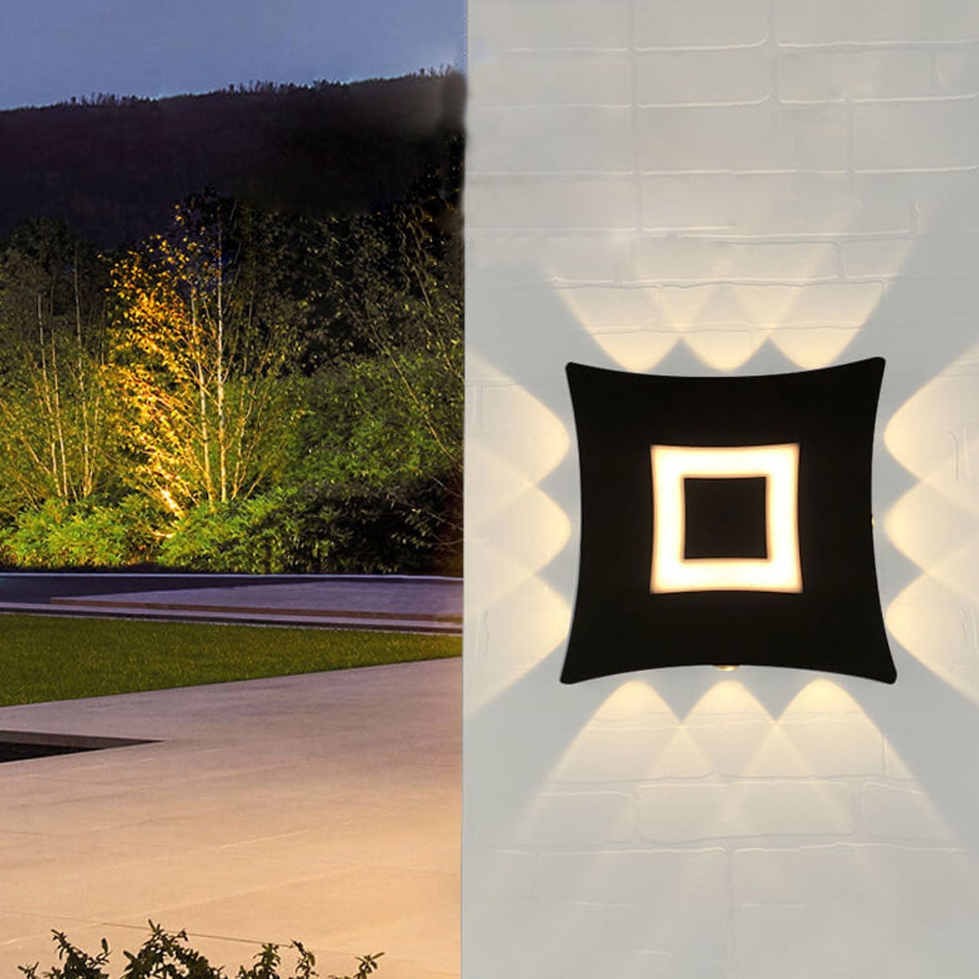 Square Luminous Garden Outdoor Light