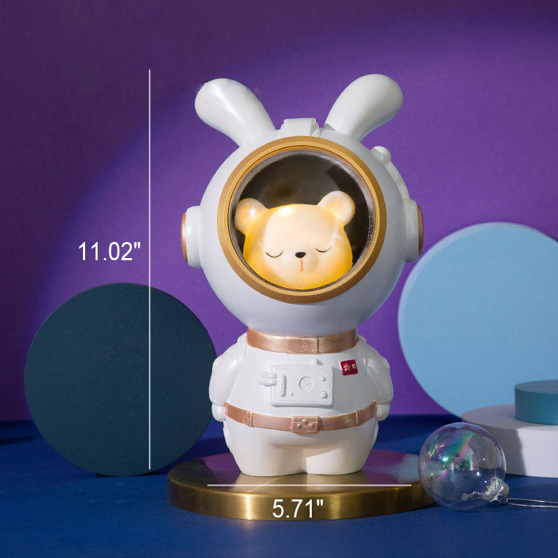 Astronaut Rabbit Duck Resin Table Lamp