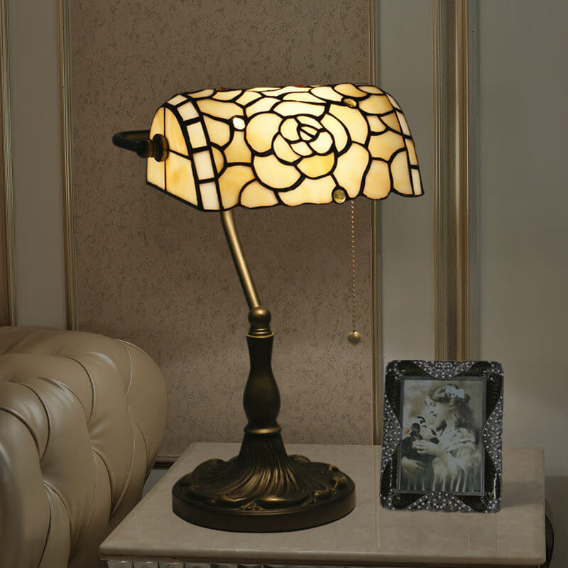 Baroque Stained Glass Zipper Table Lamp