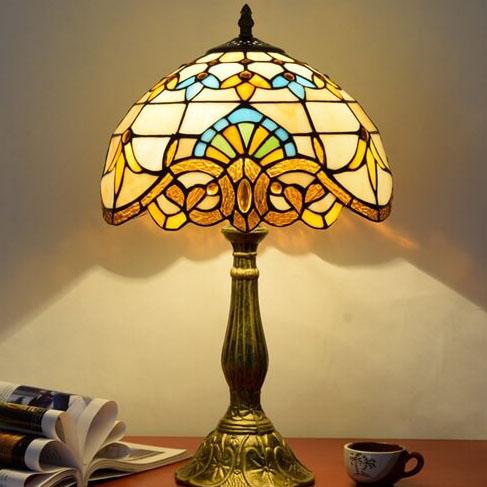 Stained Glass Baroque Table Lamp