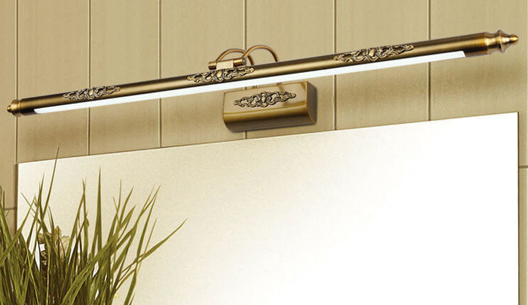 Carved Mirror Front Wall Lamp