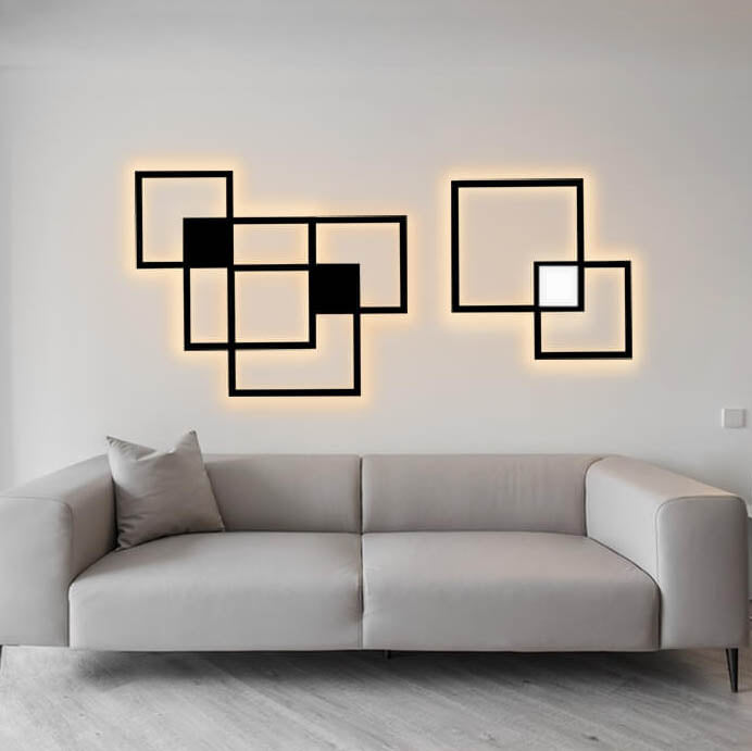 Square Combination Iron Wall Lamp