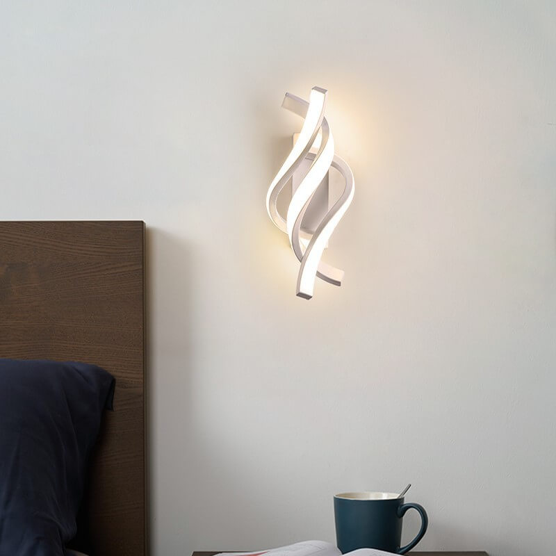 Spiral Bedroom Wall Lamp