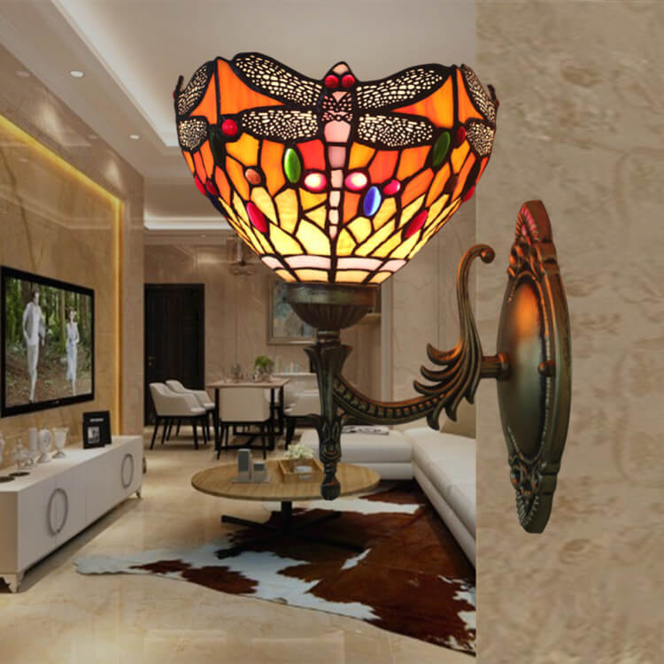 Dragonfly Glass Wall Lamp