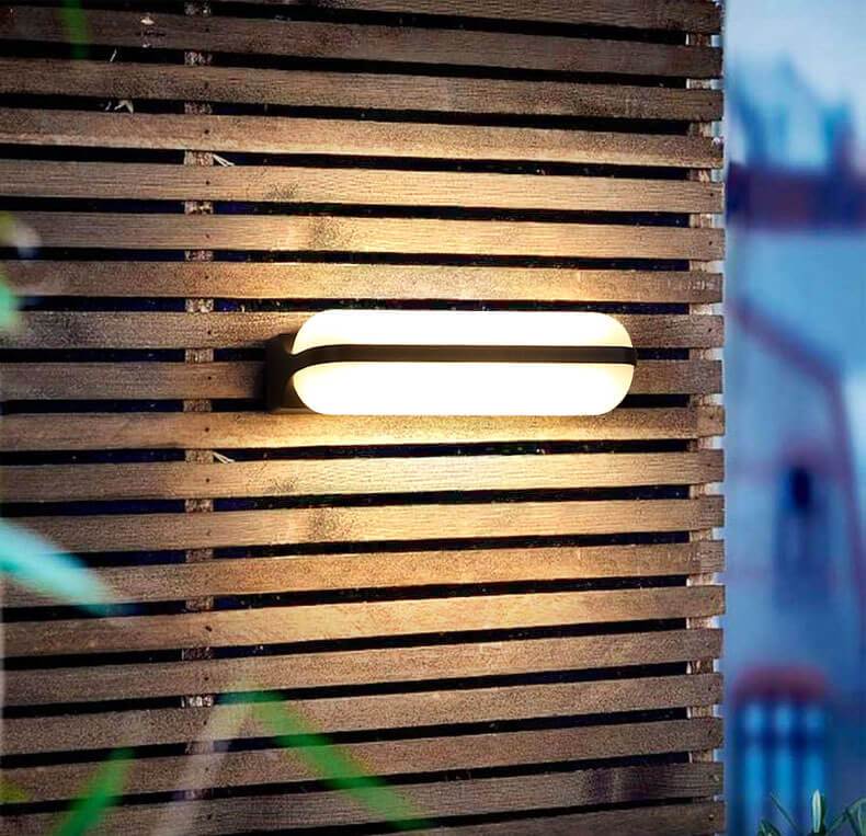 Cylinder Ring 1/2 Outdoor Light