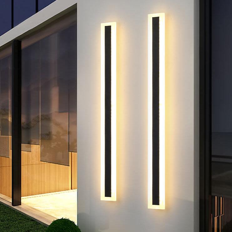 Minimalistic Elongated Bar Shaped Outdoor Light