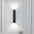Aluminum Cylindrical 2-Light Wall Lamp