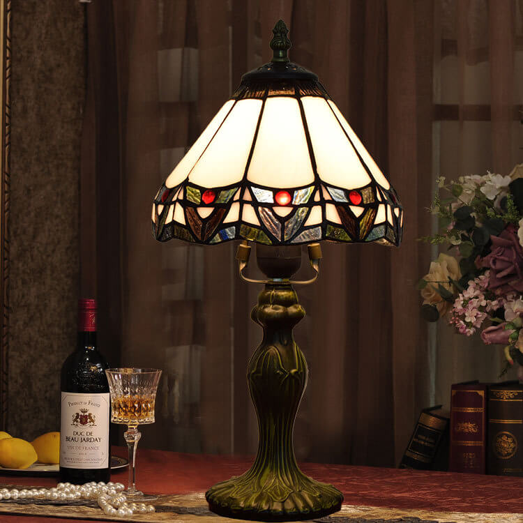 Baroque Stained Glass Bell Table Lamp