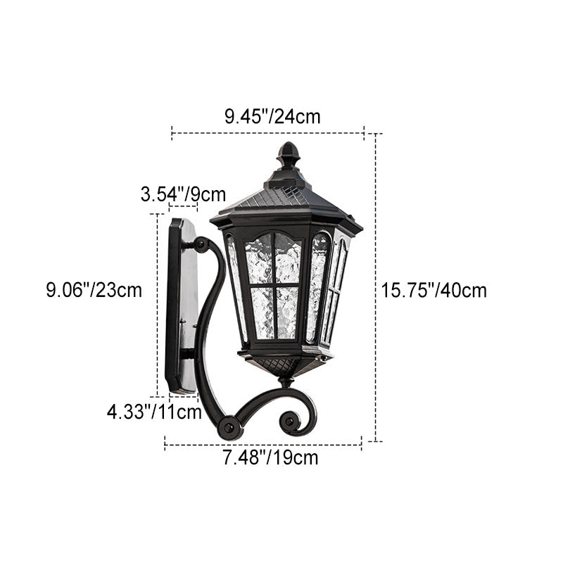 Lantern Aluminum Glass Patio Outdoor Light