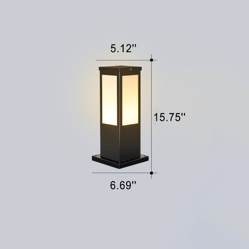 Modern Solar Lawn Square Outdoor Light