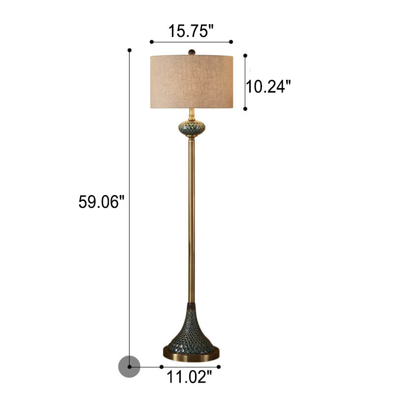 European Luxury Plate Ceramic Floor Lamp