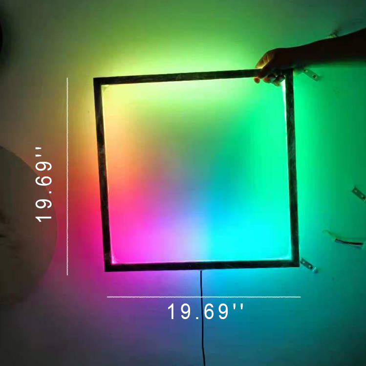 RGB Square Shape Aluminum Wall Lamp