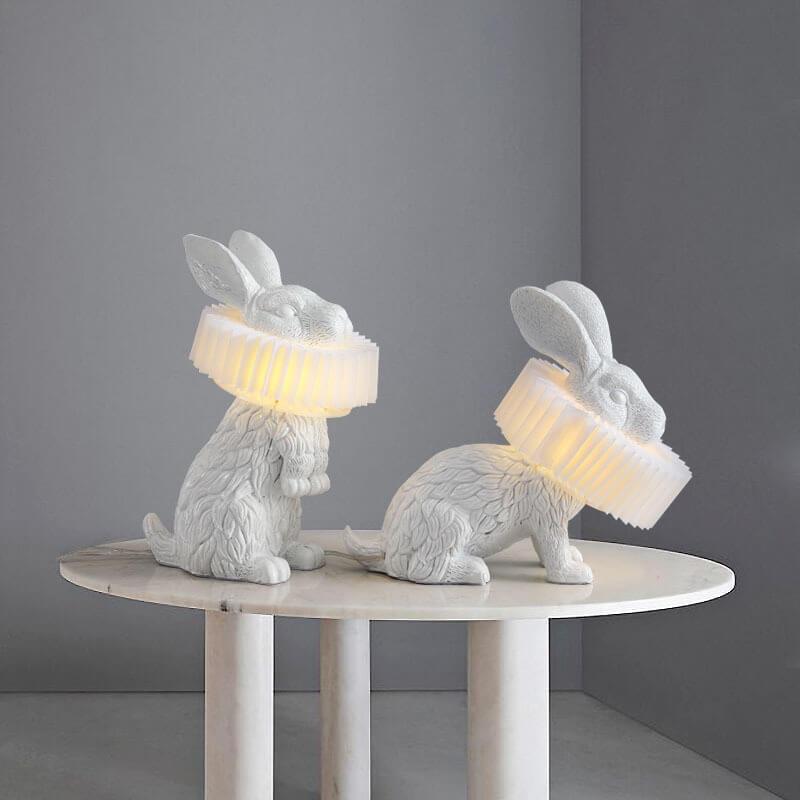 Resin Rabbit Table Lamp