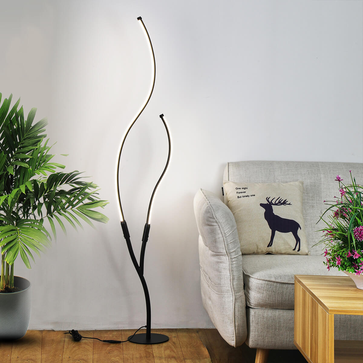 Modern Minimalist Curved Line Floor Lamp