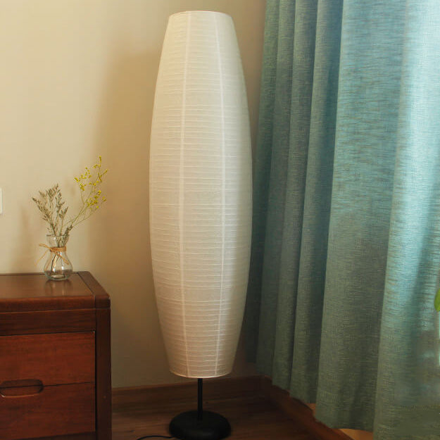 Nordic Minimalist Rice Paper 2-Light Floor Lamp