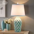 Fabric Ice Cracked Ceramics Table Lamp